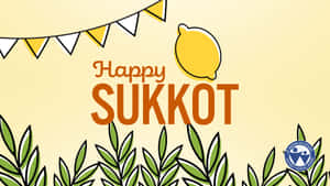 Happy Sukkot Greeting Card Wallpaper