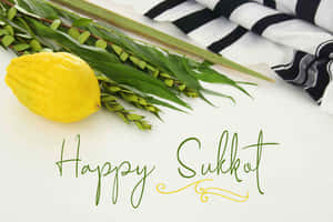 Happy Sukkot Greeting Card Wallpaper