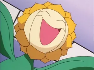 Happy Sunflora With A Large Smile Wallpaper