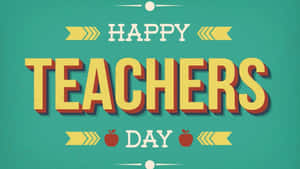 Happy Teachers Day Celebration Banner Wallpaper