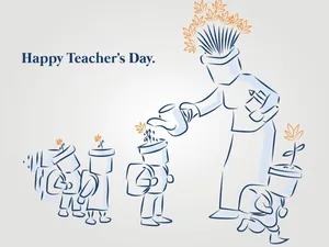 Happy Teachers Day Celebration Illustration Wallpaper