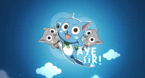 Happy The Flying Cat From Fairy Tail Wallpaper