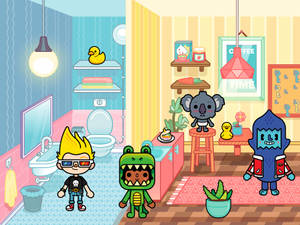 Happy Toca Boca Home Wallpaper