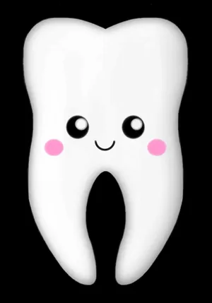 Happy Tooth Cartoon Character Wallpaper