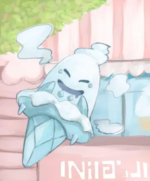 Happy Vanillish Pink Art Wallpaper