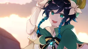 Happy Venti Pfp Wallpaper