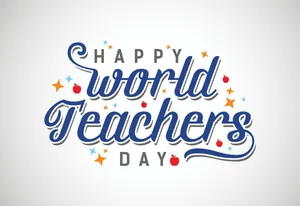Happy World Teachers Day Celebration Graphic Wallpaper