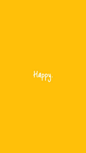 Happy Yellow Simplicity Wallpaper