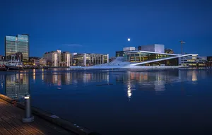 Harbor View Near Oslo Opera House Wallpaper