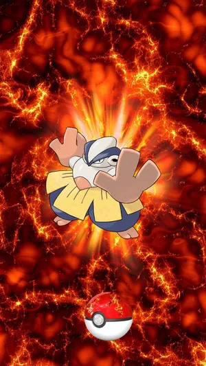 Hariyama Phone Background Wallpaper