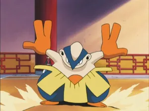 Hariyama Pushed Back Wallpaper