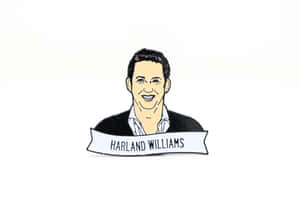 Harland Williams Cartoon Portrait Wallpaper