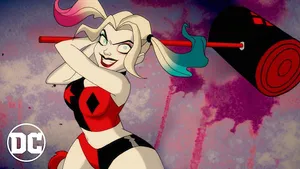 Harley Quinn And Her Crew In Action From The Animated Series Wallpaper