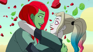 Harley Quinn And Poison Ivy - An Iconic Yet Mischievous Duo Wallpaper