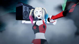 Harley_ Quinn_ Animated_ Series_ Action_ Pose Wallpaper