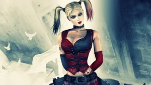 Harley Quinn Animated Style Wallpaper