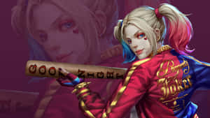 Harley Quinn Anime Style Artwork Wallpaper