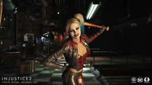 Harley Quinn Baseball Bat Injustice 2 Wallpaper