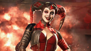 Harley Quinn In The Nefarious Arkham City Wallpaper