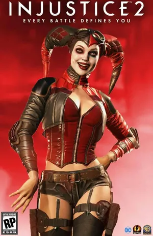 Harley Quinn Injustice 2 Game Poster Wallpaper