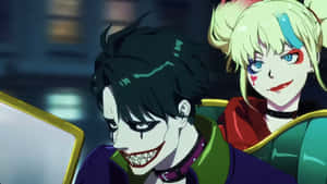 Harley Quinn Joker Cartoon Villains Wallpaper