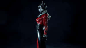 Harley Quinn Red Black Costume Wallpaper