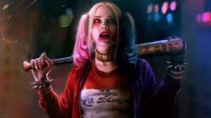 Harley Quinn Suicide Squad Bat Scene Wallpaper
