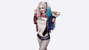 Harley Quinn Suicide Squad Costume Pose Wallpaper