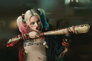 Harley Quinn With Bat Suicide Squad Wallpaper