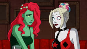 Harley Quinnand Poison Ivy Animated Series Wallpaper