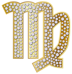 Harmonizing Virgo Zodiac Symbol Amidst A Starry Night Sky Wallpaper