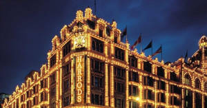 Harrods Yellow Lights Wallpaper