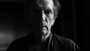 Harry Dean Stanton Dramatic Scene Noir Photo Wallpaper