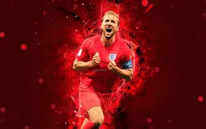 Harry Kane Red Background Wallpaper