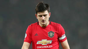 Harry Maguire Looking Down Wallpaper