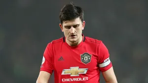 Harry Maguire Looking Down Wallpaper