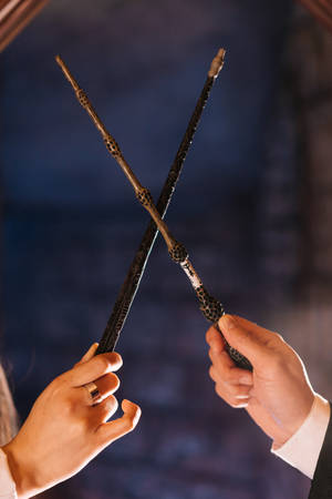 Harry Potter Aesthetic Magic Wands Wallpaper