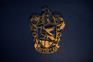 Harry Potter Crest Wood Cut Wallpaper