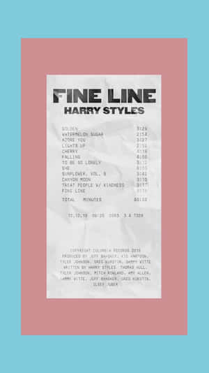 Harry Styles Fine Line Album Tracklist Wallpaper