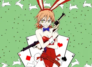 Haruko Haruhara Striking A Confident Pose With Her Guitar Wallpaper