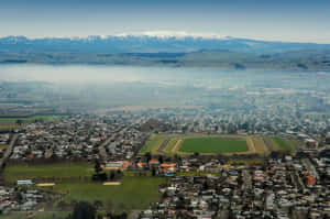 Hastings New Zealand Aerial View Wallpaper