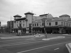 Hastings_ New_ Zealand_ Historic_ Buildings_ B W Wallpaper