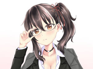 Hasuki Komai From Boarding School Juliet Wearing Glasses Wallpaper