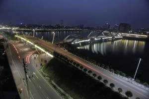 Hatirjheel Long Road In Dhaka Wallpaper