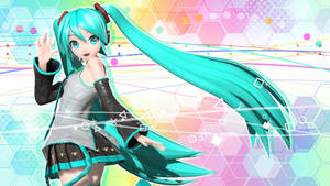 Hatsune Miku In The Digital World Wallpaper