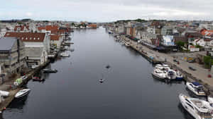 Haugesund Waterfront View Wallpaper