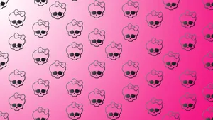 Haunted By A Pink Skull Wallpaper