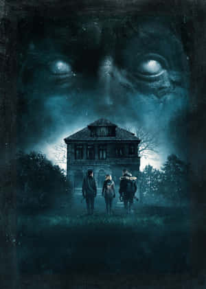Haunted_ House_ Eyes_in_the_ Dark Wallpaper