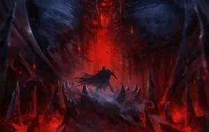 Haunted Knight In A Mysterious Forest Wallpaper