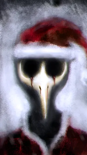 Haunted Santa Mask Wallpaper